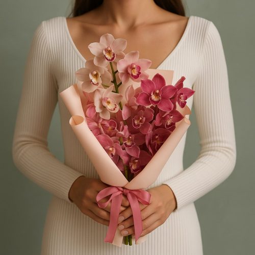 Букет из Ванды «Розовый чарующий»